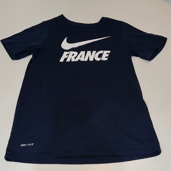Nike France Preseason Slub Tee – Youth Medium (Navy) - Picture 1 of 10